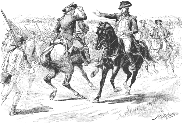 Washington Rebuking Lee, at Monmouth.