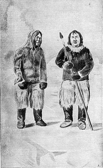 TWO NORTH GREENLAND HUNTERS