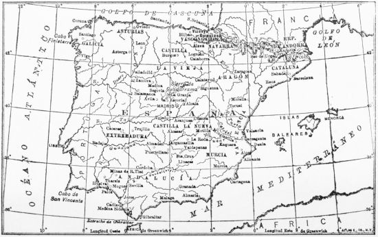 map of the Iberian Peninsula