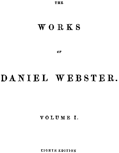 Fine Leather Bindings 6 Volumes The Works of Daniel Webster Books  Published by Little Brown and Company, Boston 1854