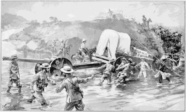 TAKING THE 47 NAVAL GUN ACROSS THE TUGELA.