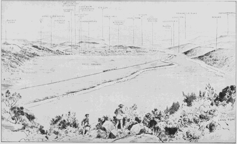 The Siege of Ladysmith, Jan. 1900. View from Bulwana Hill.