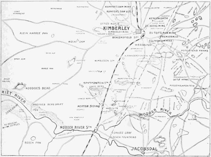 Map illustrating the Movement to Koodoesberg.
