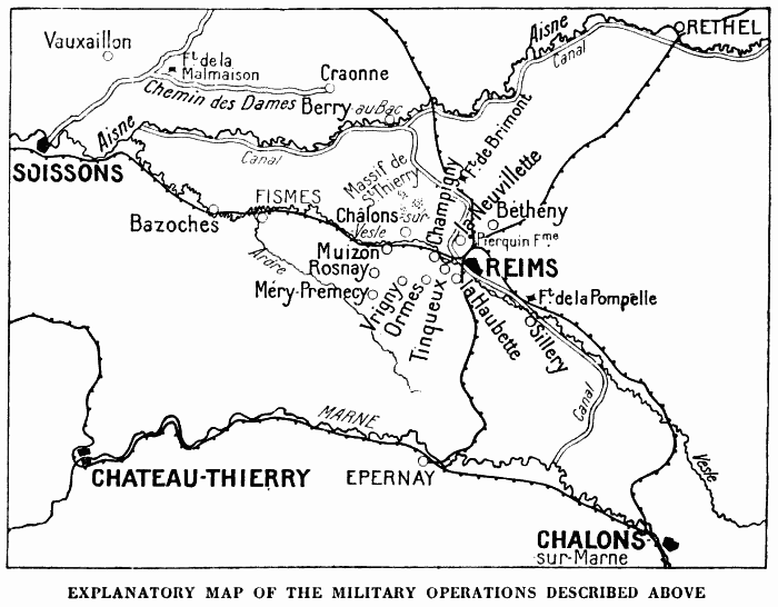 EXPLANATORY MAP OF THE MILITARY OPERATIONS DESCRIBED ABOVE