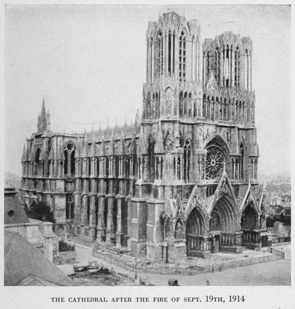 THE CATHEDRAL AFTER THE FIRE OF SEPT. 19, 1914