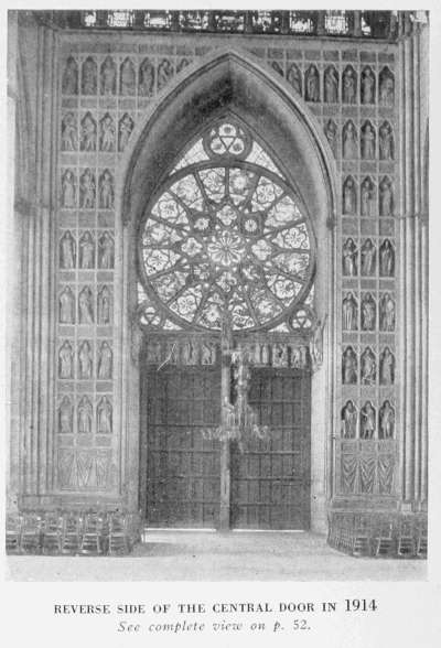 REVERSE SIDE OF THE CENTRAL DOOR IN 1914
See complete view on p. 52.