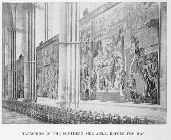 TAPESTRIES IN THE SOUTHERN SIDE AISLE, BEFORE THE WAR