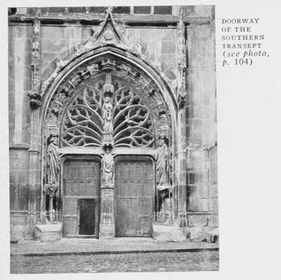 DOORWAY
OF THE
SOUTHERN
TRANSEPT
(see photo,
p. 104)