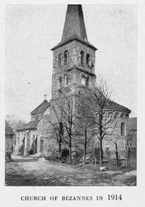 CHURCH OF BEZANNES IN 1914