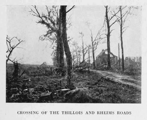 CROSSING OF THE THILLOIS AND RHEIMS ROADS