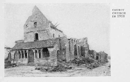 CAUROY
CHURCH
IN 1918