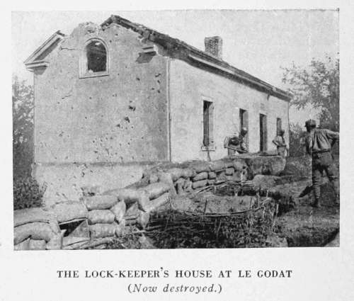 THE LOCK-KEEPER'S HOUSE AT LE GODAT
(Now destroyed.)