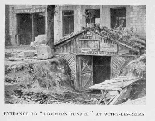 ENTRANCE TO "POMMERN TUNNEL" AT WITRY-LES-REIMS