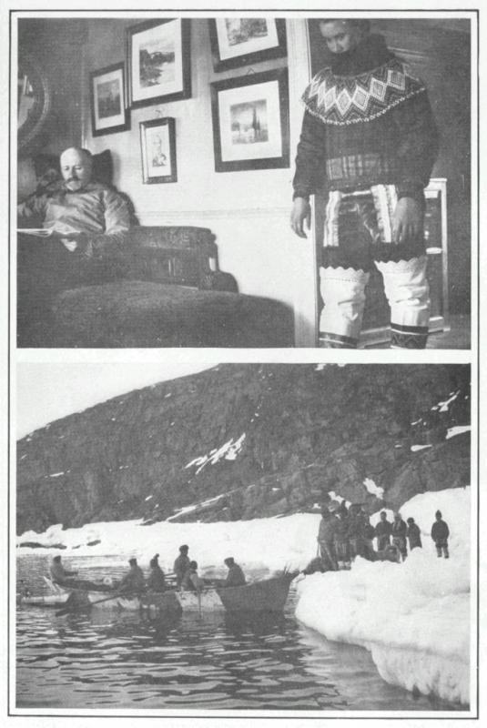 GOVERNOR KRAUL IN HIS STUDY

ARRIVAL AT UPERNAVIK