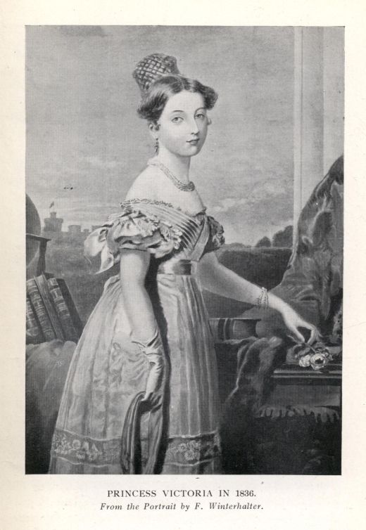 PRINCESS VICTORIA IN 1836.  From the Portrait by F. Winterhalter.