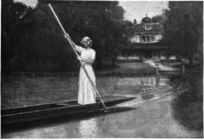 She would get into the four-foot punt that was used as a
ferry and bring it over very slowly