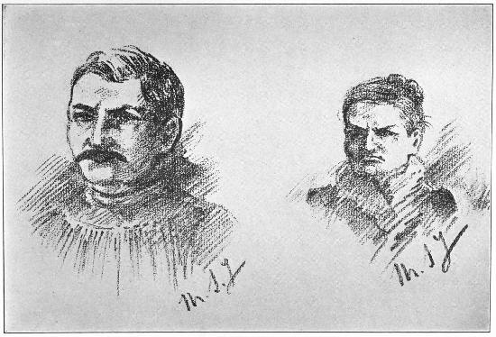 ALEXANDRE WOLFF AND HIS MOTHER, MARIETTE WOLFF
Sketches by Mme. Steinheil