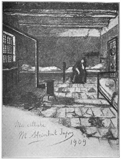 MY CELL

(Juliette, my fellow-prisoner, seated on her bed)

A sketch by Mme. Steinheil