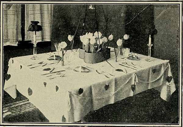 A Table Set for a Valentine Luncheon