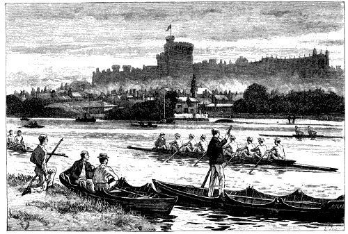 Rowing on the Thames near Windsor