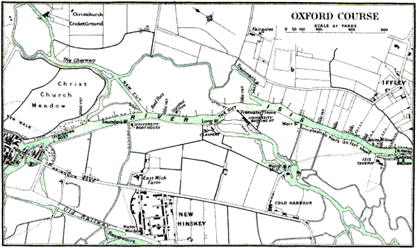 Map of Oxford course