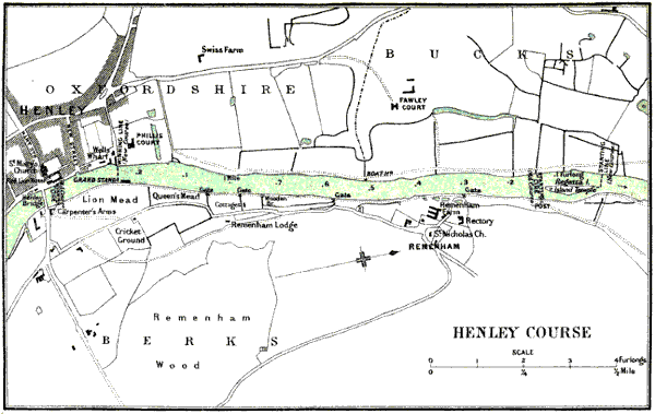 Map of Henley course