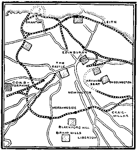 POSITIONS FOR THE DEFENCE OF EDINBURGH.