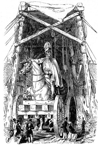 THE STATUE AT MR. WYATT'S FOUNDRY.

From the "Illustrated London News."