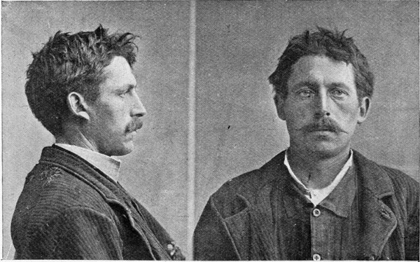 THESE ARE PORTRAITS OF AN INNOCENT MAN WHO WAS ARRESTED BY
AN UNTRAINED DETECTIVE AS BEING THE SAME MAN, BUT HIS EARS ALONE WERE
SUFFICIENT TO ACQUIT HIM.