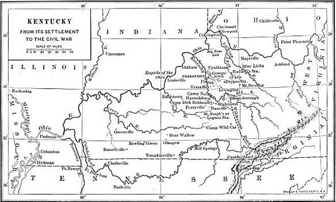 Shelbyville Kentucky City Map Founded 1792 University of