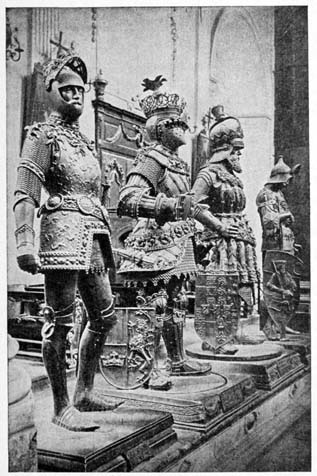 Statues Showing Knights in Armor