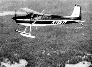 Figure 14.—The tracking aircraft was usually
flown at altitudes of 1,500 to 3,000 feet. (Photo
courtesy of Dick Shank.)