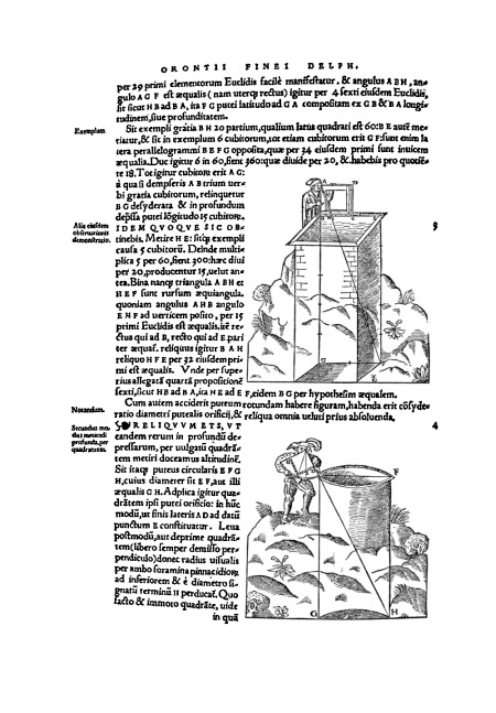 The Quadrant Used for Depths Finaeus's "Protomathesis," Paris, 1532
