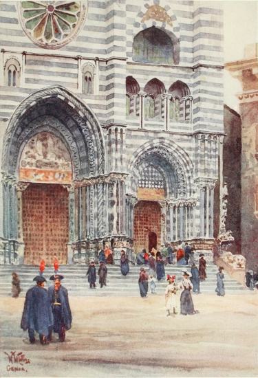 FAADE OF THE CATHEDRAL, GENOA