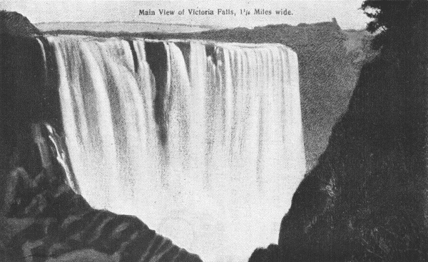 Main View of Victoria Falls, 1¼ Miles wide.