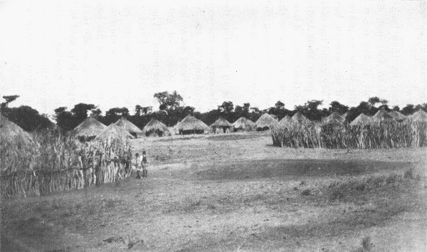 Batonga Village with the Cattle Pens in the Foreground.