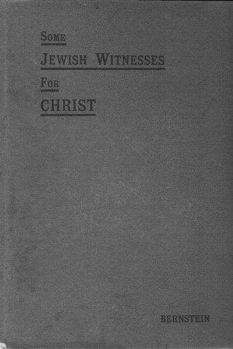 Cover - Some Jewish Witnesses for Christ