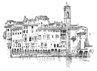 OLD HOUSES ON THE ARNO
