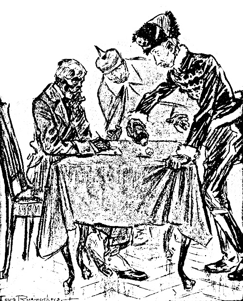 The Kaiser and Crown Prince playing dice with 'death'