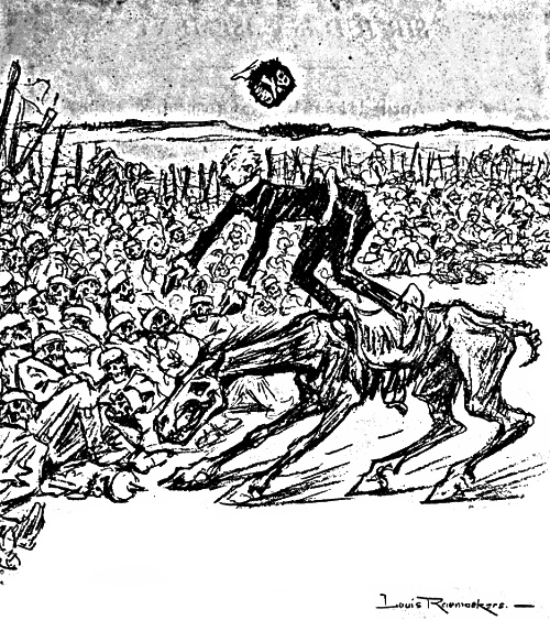 The Crown Prince thrown from a horse