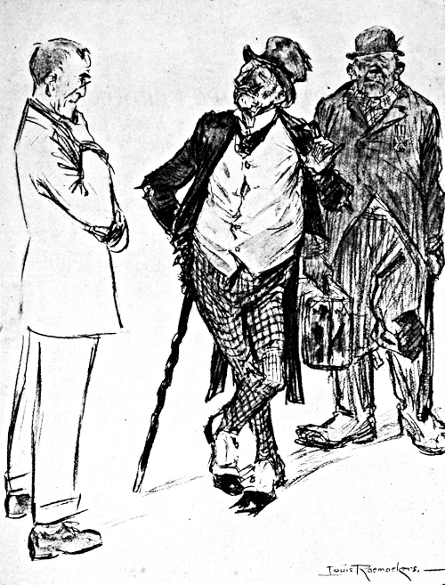 The Kaiser dressed as a hobo with Wilson