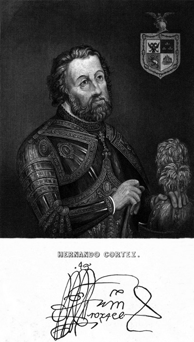 Hernando Cortz and signature