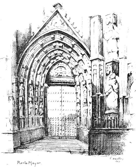 Puerta Mayor.
THE CENTRAL DOOR OF THE CATHEDRAL
