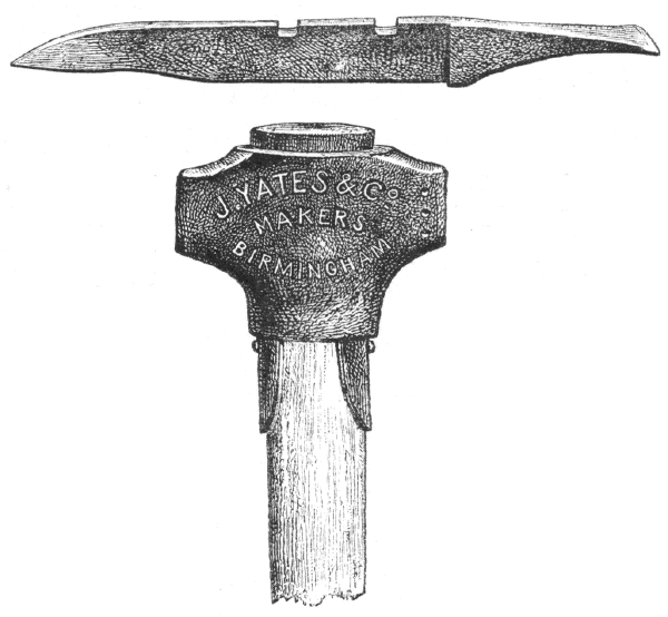 Illustration: Birmingham pick-axe with moveable head