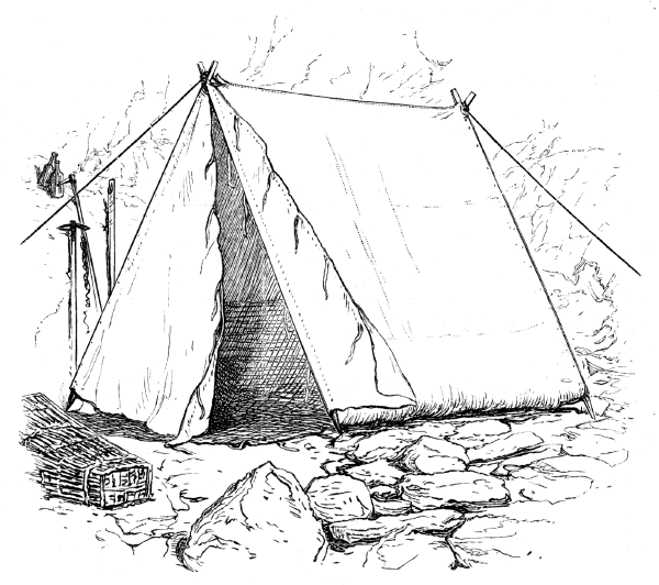 Illustration: The author’s mountain tent