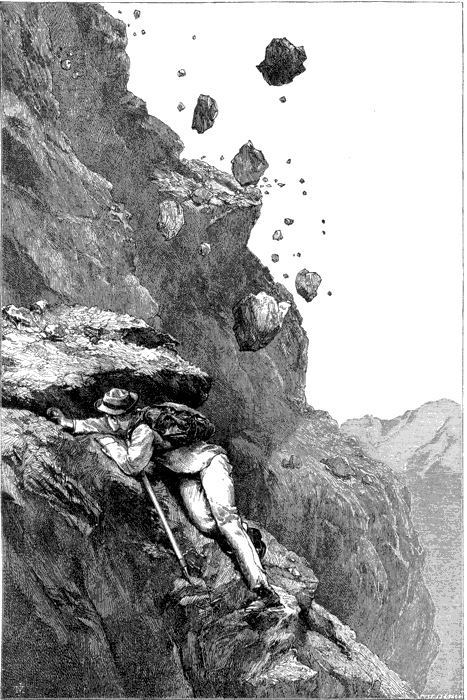 Illustration: A cannonade on the Matterhorn (1862)