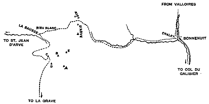 Illustration: Plan to show route