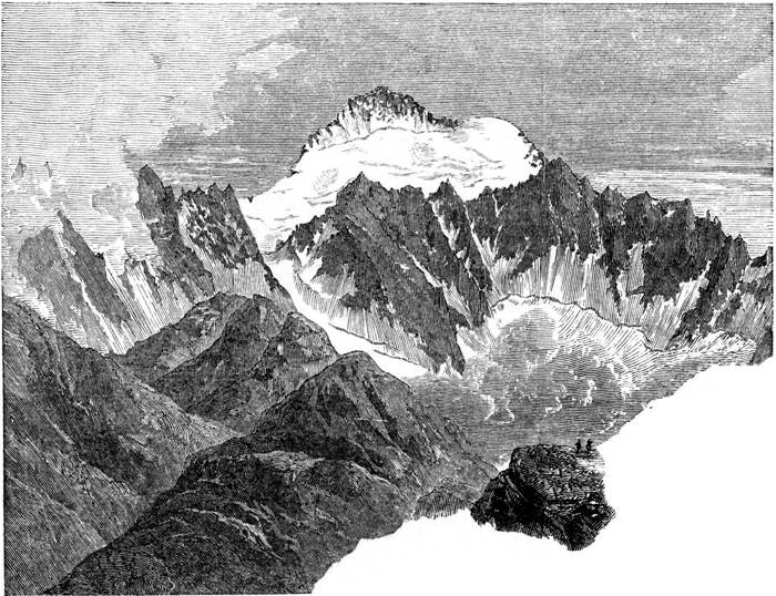 Illustration: The Pointe des Ecrins from the Col du Galibier