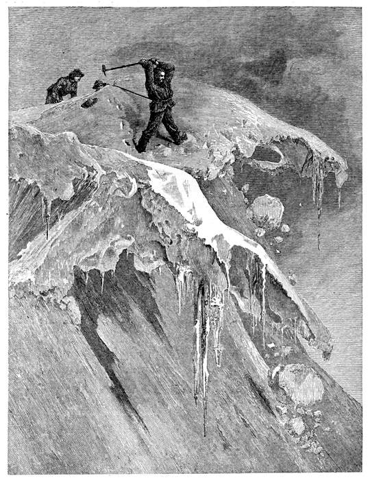 Illustration: Summit of the Moming Pass in 1864