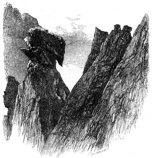 Illustration: Part of the Southern ridge of the Grand Cornier
